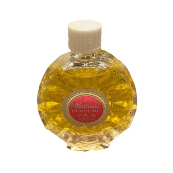Vintage SPELLBOUND Mini Perfume Bottle Estée Lauder Round Unique Design - Picture 1 of 7